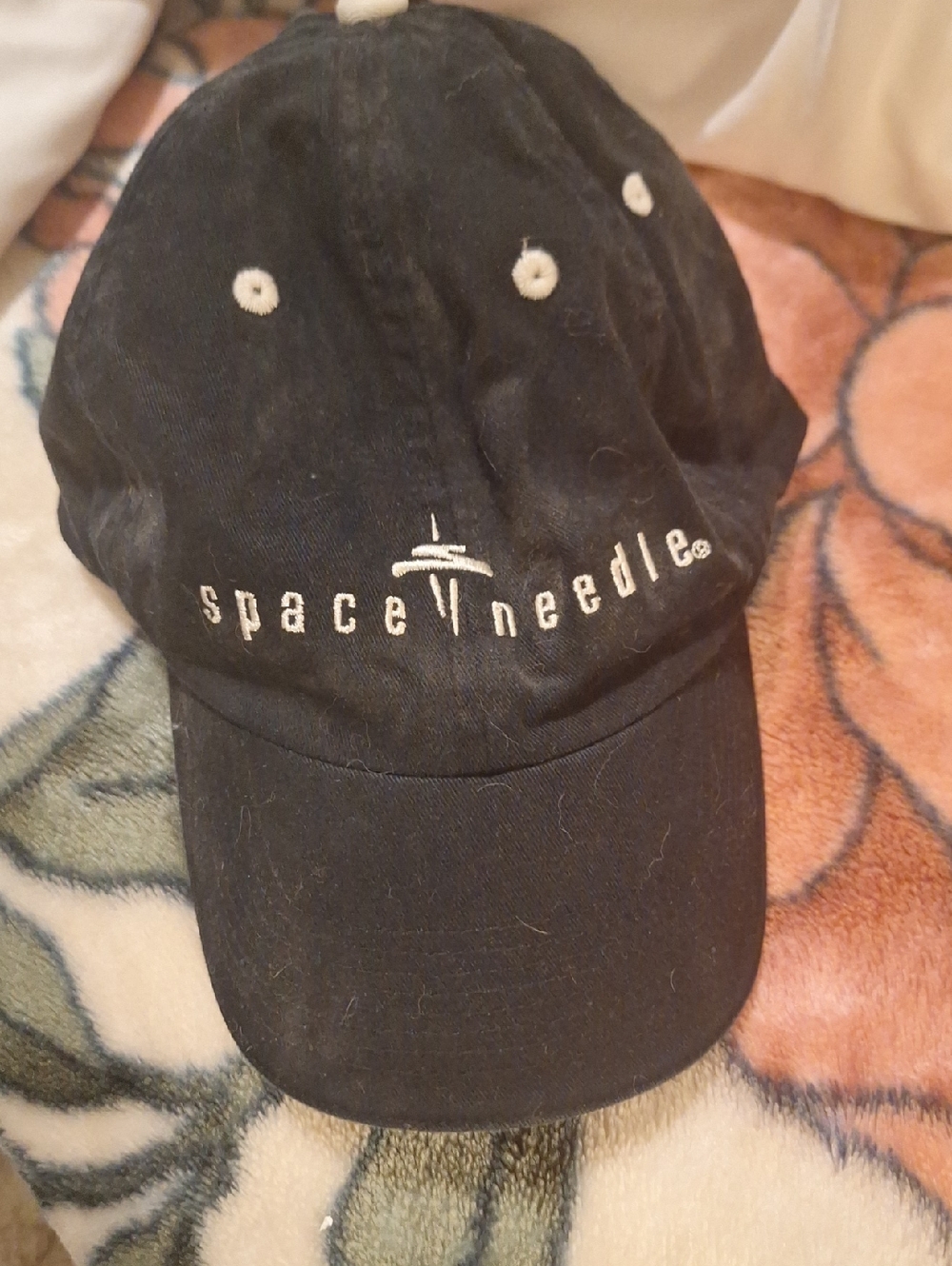 Black Embroidered Baseball Cap